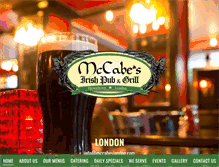 Tablet Screenshot of mccabeslondon.com